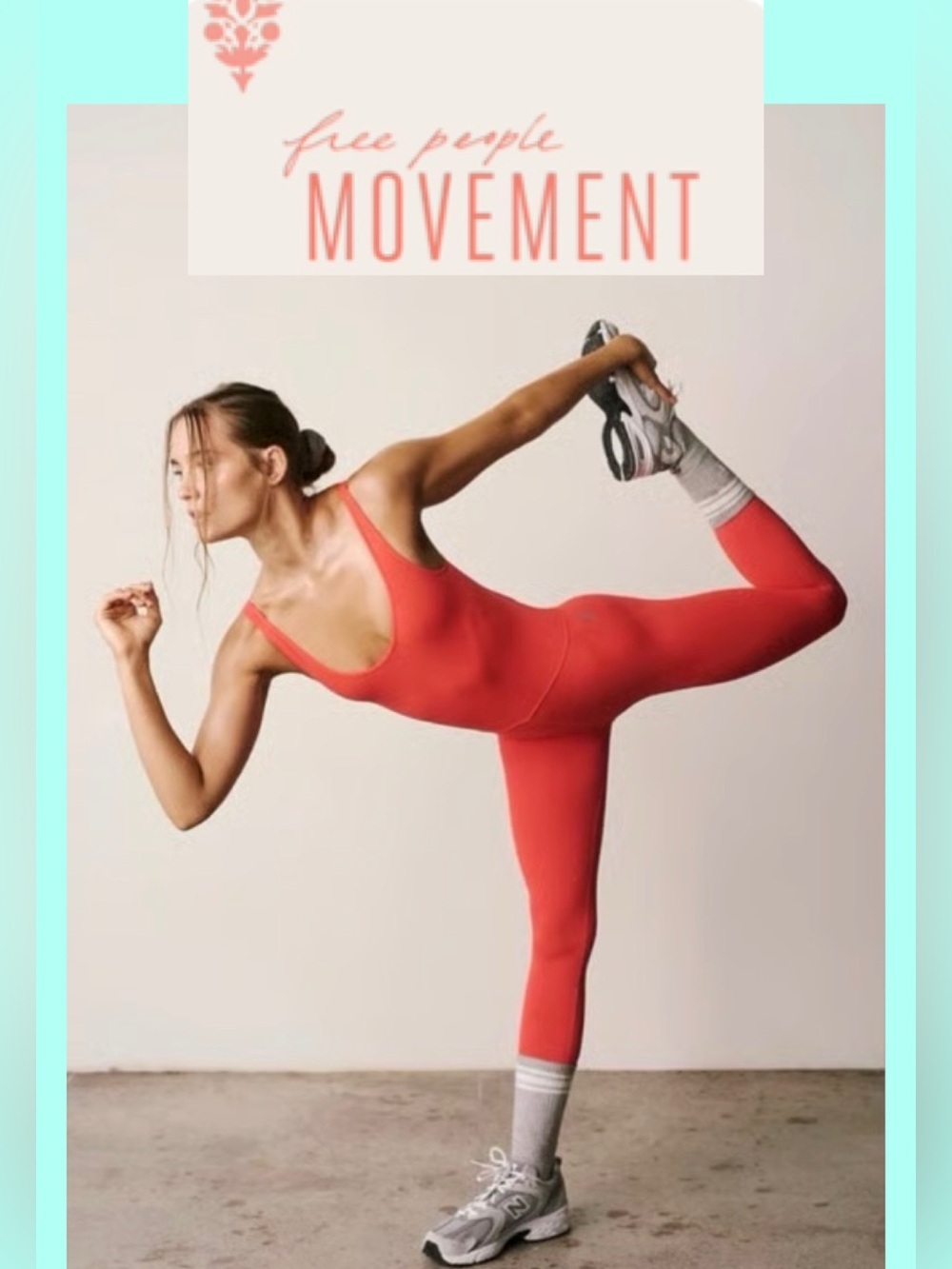 Fp Movement Good Karma One Piece Jumpsuit Neon Watermelon M/L Seamless